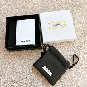 BRAND NEW MIUMIU BOX AND POUCH